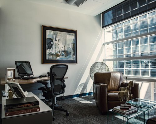 Detalle decorativo de oficina en CDMX